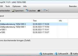 DesktopOK – Kostenlose Software zur Speicherung und Wiederherstellung des Desktop Layouts news-12082024-172543